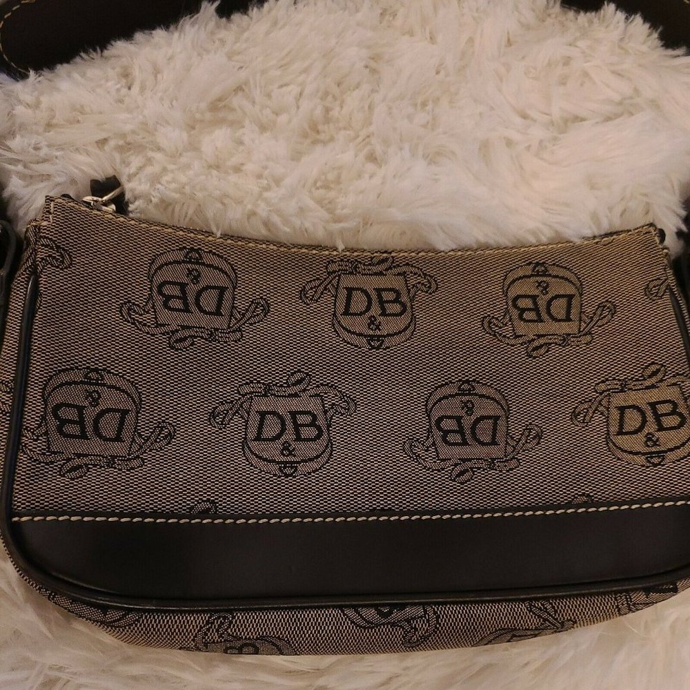 Dooney and Bourke Signature Crest Black Small Tote